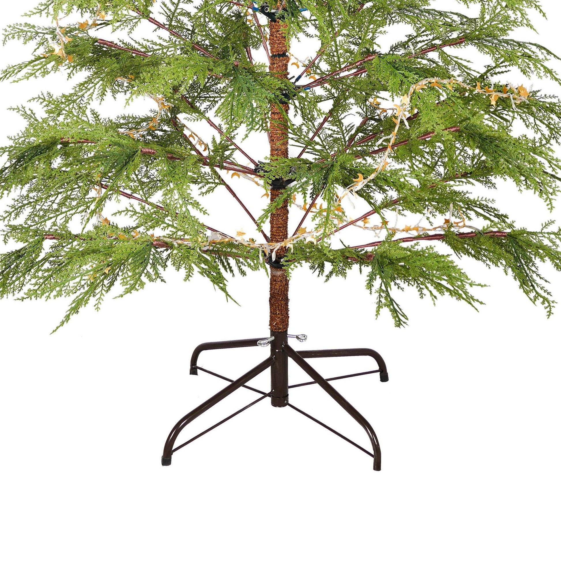 6ft Realistic LED Christmas Tree with Metal Stand - 612 Tips