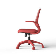 Red office chair on a white background