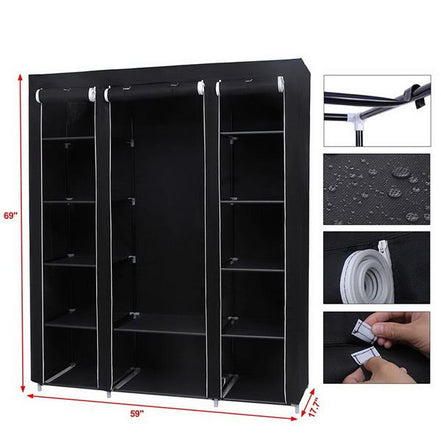 Sturdy 69" Portable Clothes Closet Wardrobe | MLNshops
