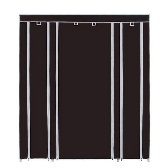 69" Portable Clothes Closet Wardrobe Storage Organizer Default Title