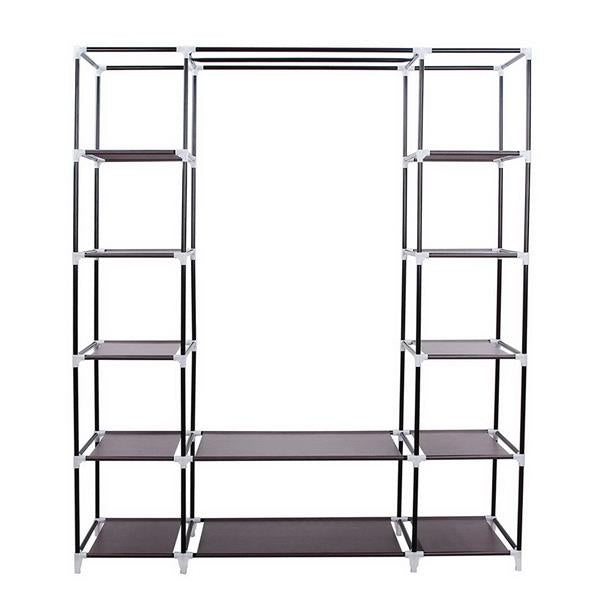 69" Portable Clothes Closet Wardrobe Storage Organizer