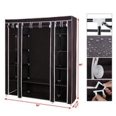 69" Portable Clothes Closet Wardrobe Storage Organizer