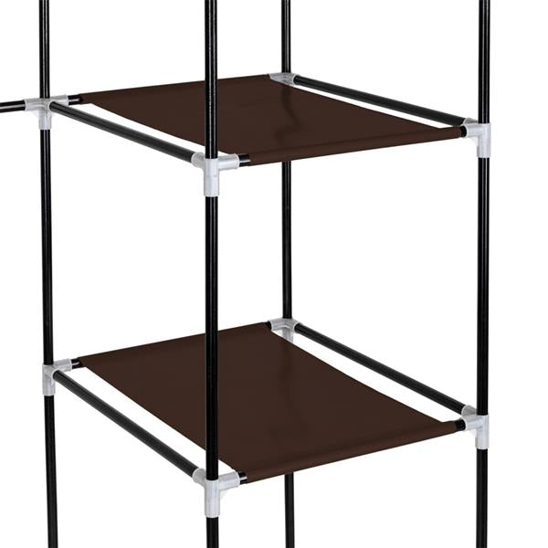 69" Portable Clothes Closet Wardrobe Storage Organizer