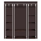 69" Portable Clothes Closet Wardrobe Storage Organizer