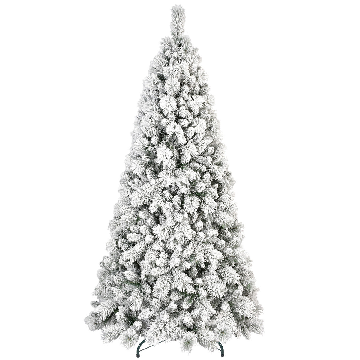 4 ft flocked Christmas tree with 350 tips on a white background