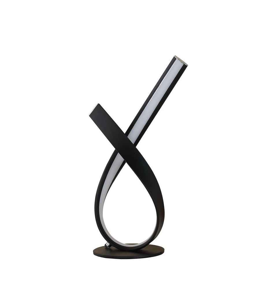 Modern black and white lamp on a white background