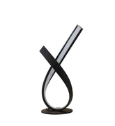 Modern black and white lamp on a white background