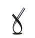 Modern black and white lamp on a white background