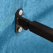 Close-up of metal hinge on Convertible Folding Chair Bed - Compact & Multi-Functional, emphasizing sturdy construction and durability.