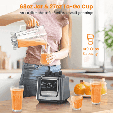 2000W High-Speed Kitchen Blender - Smoothies, Ice, Frozen Fruit
