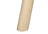 Close-up of a wooden baseball bat handle on a white background