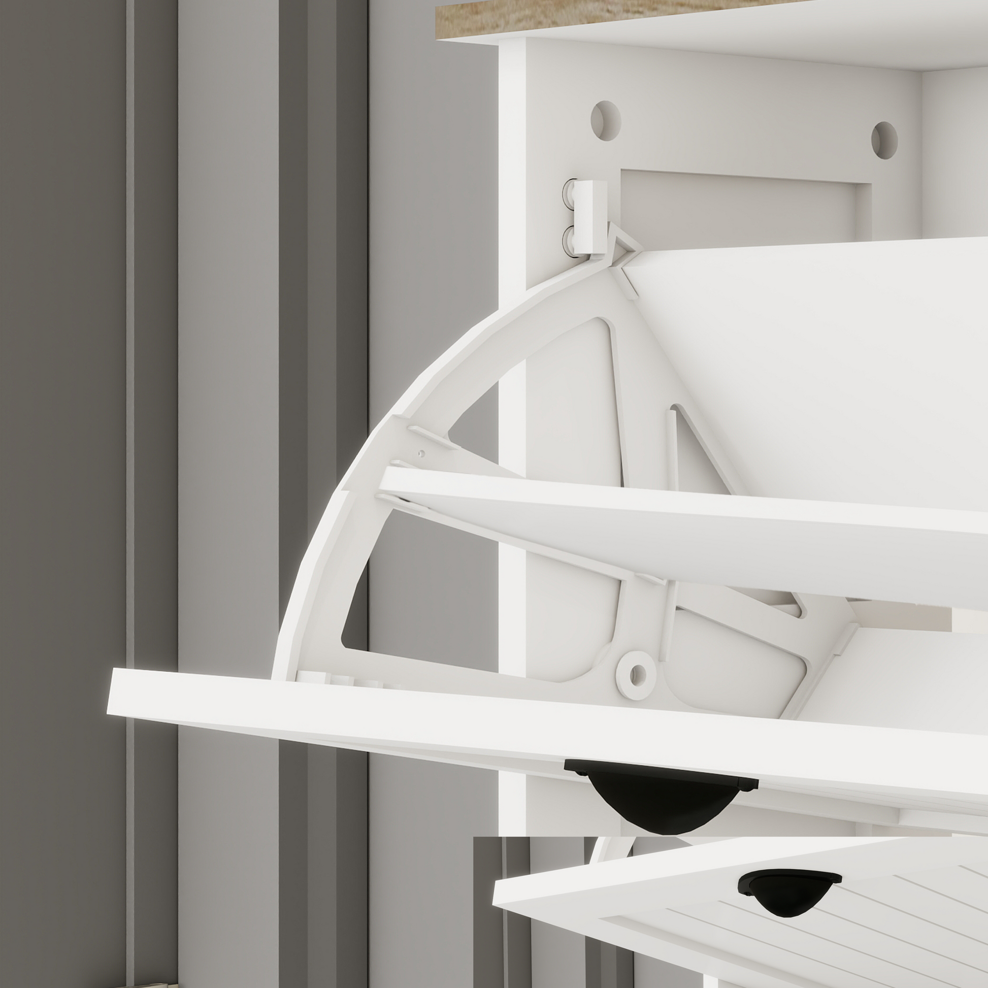 Shoe Storage Cabinet with 1 Drawer, 3 Flip Drawers, Freestanding Shoe Cabinet Organizer with Adjustable Shelf, Shoe Cabinet for Entryway, Foyer, Slim Shoe Cabinet-Antique White