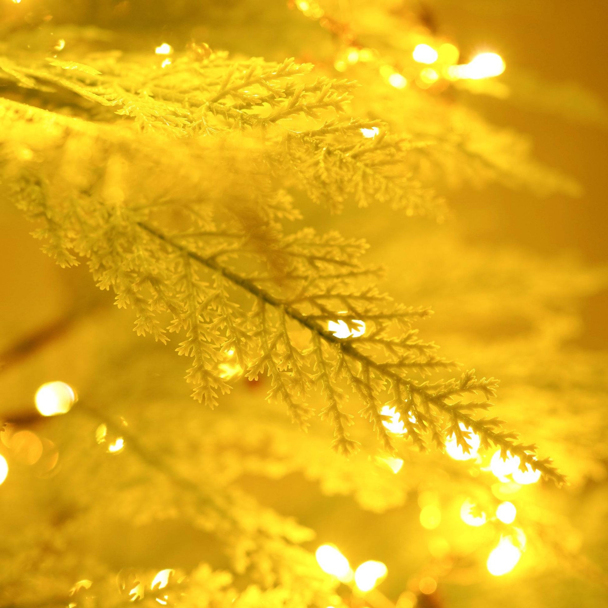 6ft Realistic LED Christmas Tree with Metal Stand - 612 Tips