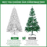 4 ft White Christmas Tree with Memory Wire