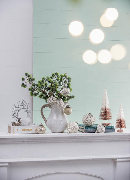 D3.3x3.5'H Christmas Ball Ornaments, Glass Decorative Hanging Ball Christmas Tree Ornaments for Holiday Party Decorations, Set of 12