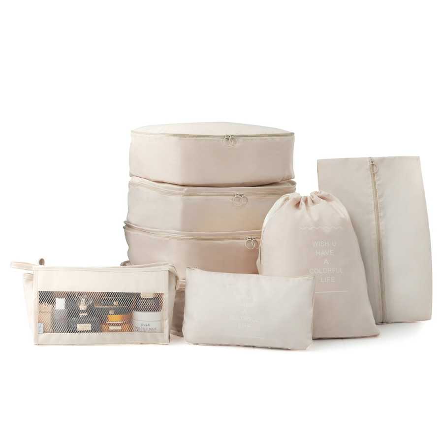 Travel with confidence in this versatile hardshell luggage set