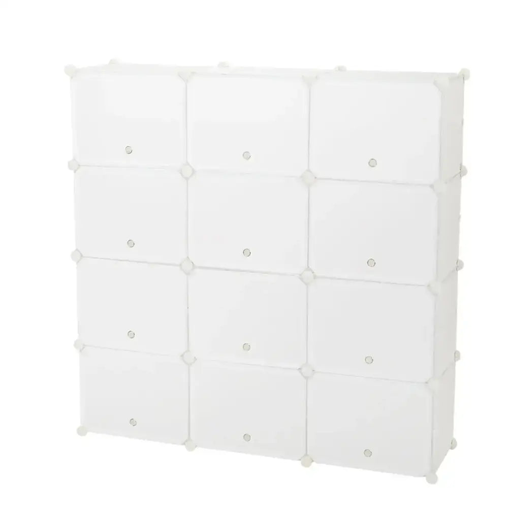 8-Tier Portable 48 Pair Shoe Rack Organizer 24 Grids Tower Shelf Storage Cabinet Stand, White MLNshops]