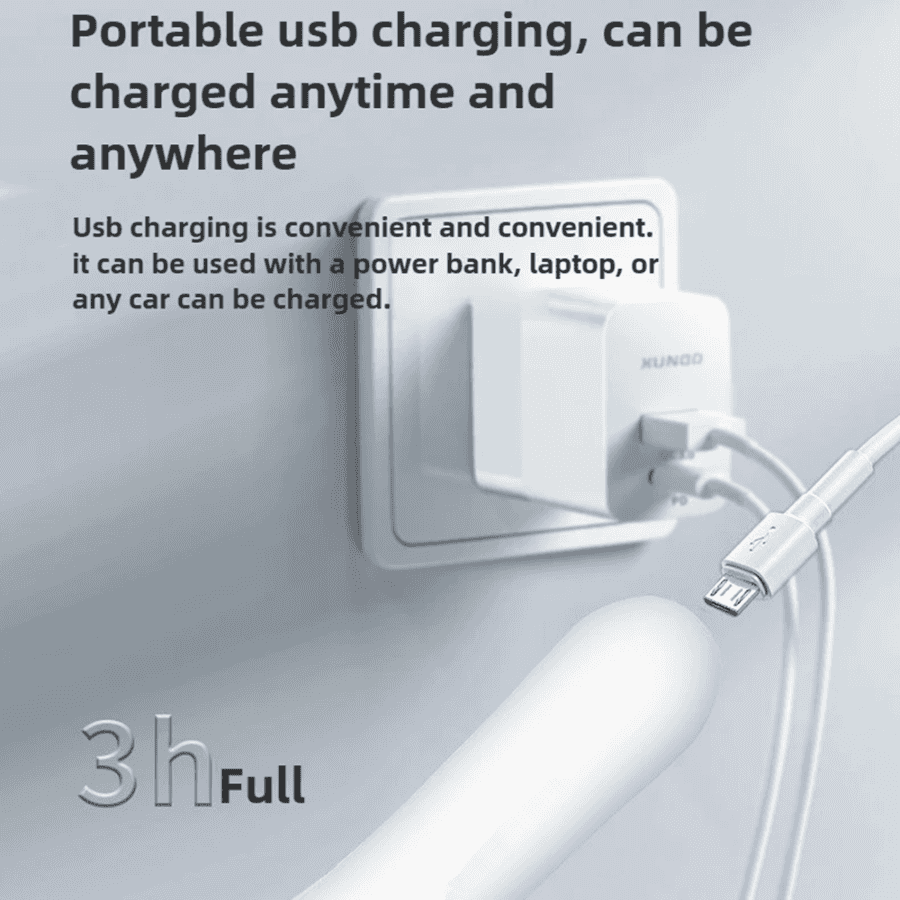 Wireless charging of portable electric shaver for women