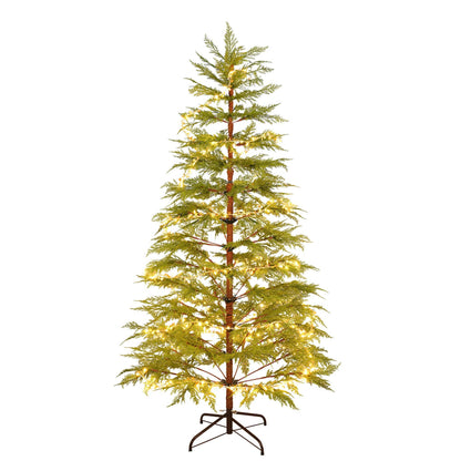 6ft Realistic LED Christmas Tree with Metal Stand - 612 Tips