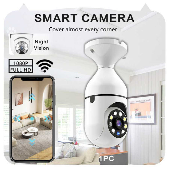 Outdoor security camera with night vision and HD wireless connectivity
