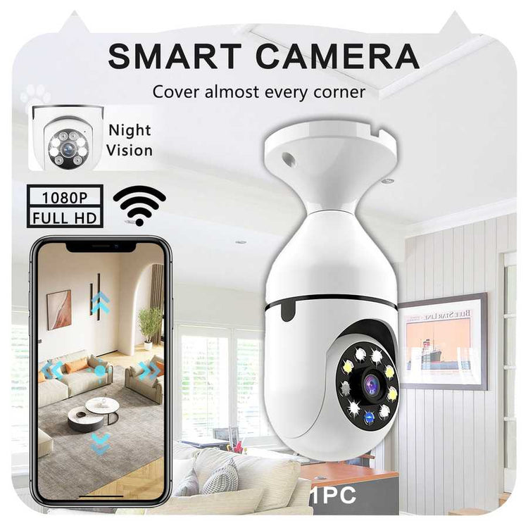 Outdoor security camera with night vision and HD wireless connectivity
