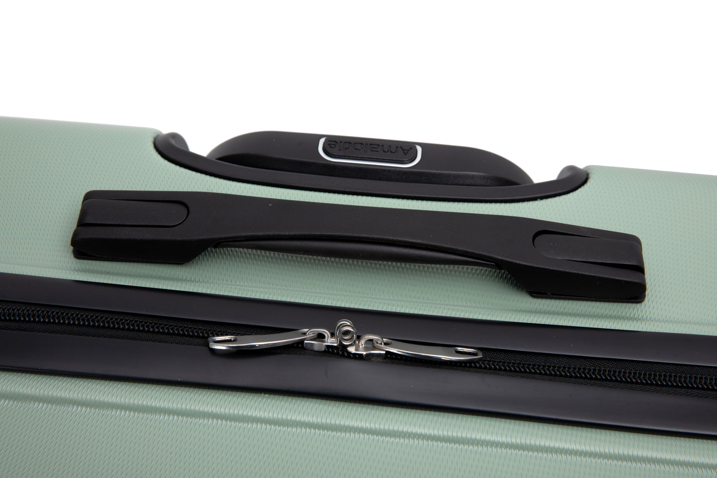 Hardshell Suitcase with Spinner Wheels ABS Luggage Sets Lightweight Durable Suitcase,8-Piece Set (20/24/28+portable handbag + 4 pieces storage bag set) , GREEN