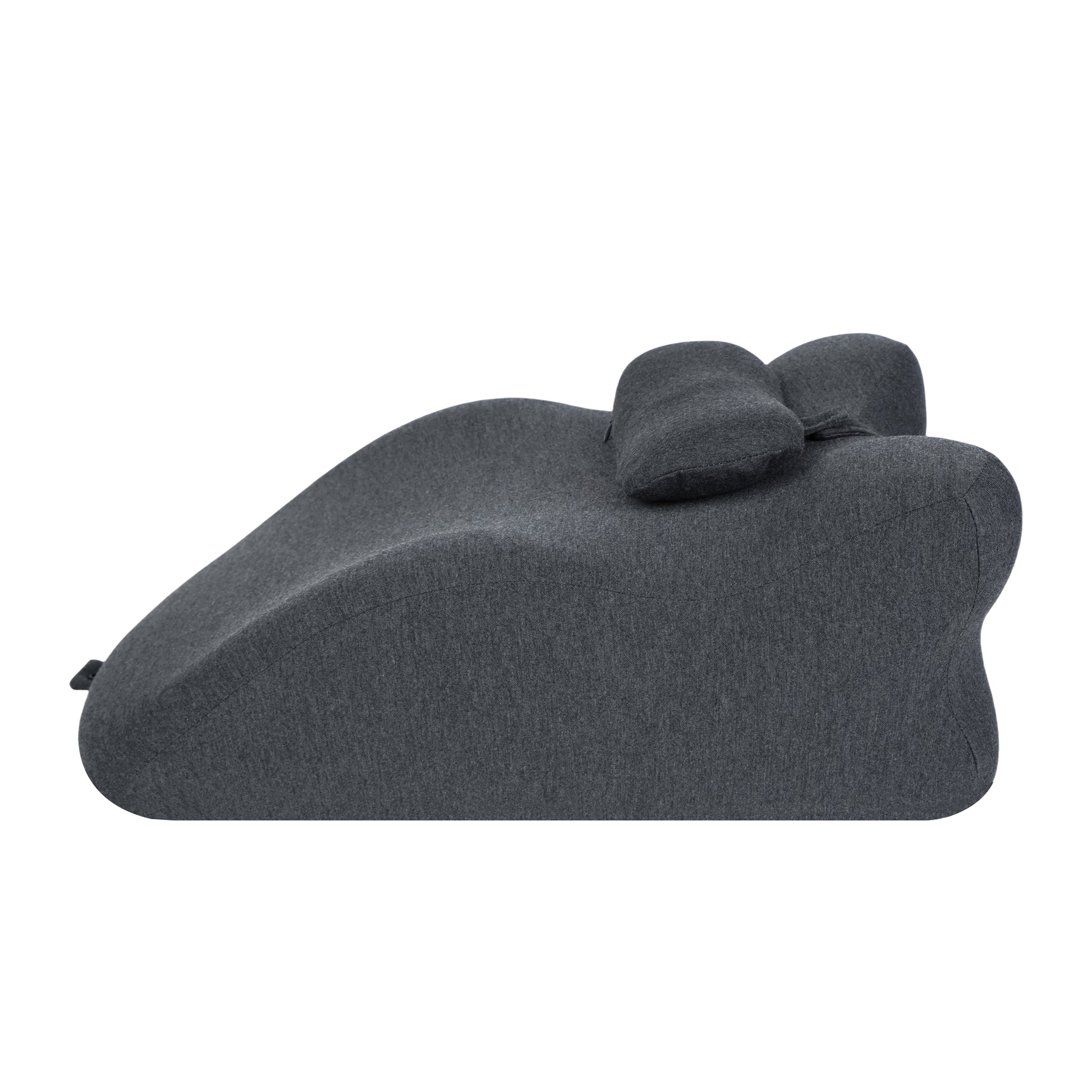 Side profile of Ergonomic Memory Foam Bed Pillow - Spinal Support Pillow with headrest, designed for spinal alignment and ergonomic support.