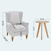 Vintage armchair and side table set for relaxation
