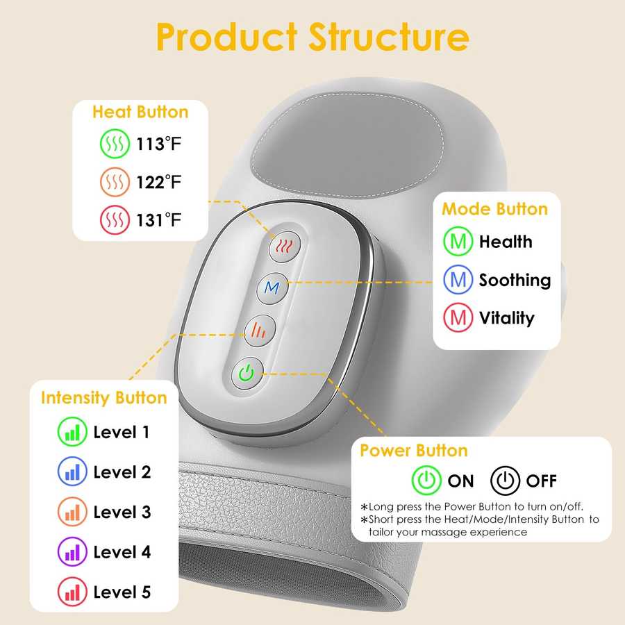 Cordless Hand Massager with 14 Airbags, 3 Massage Modes