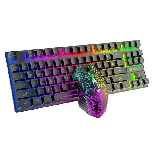 87 Keys RGB Lighting Wireless Mechanical Gaming Keyboard and Mouse Set MLNshops