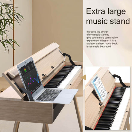 88-Key Digital Piano with Stand - Modern Design