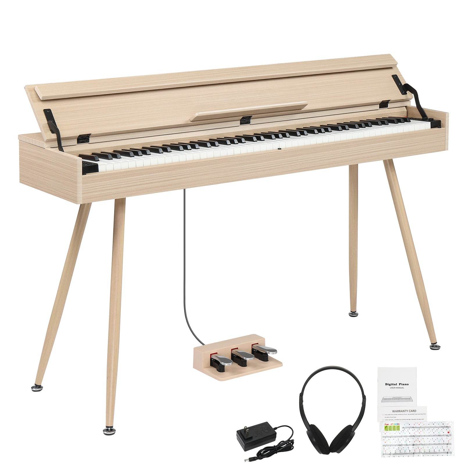 88-Key Digital Piano with Stand - Modern Design Default Title