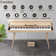 88-Key Digital Piano with Stand - Modern Design