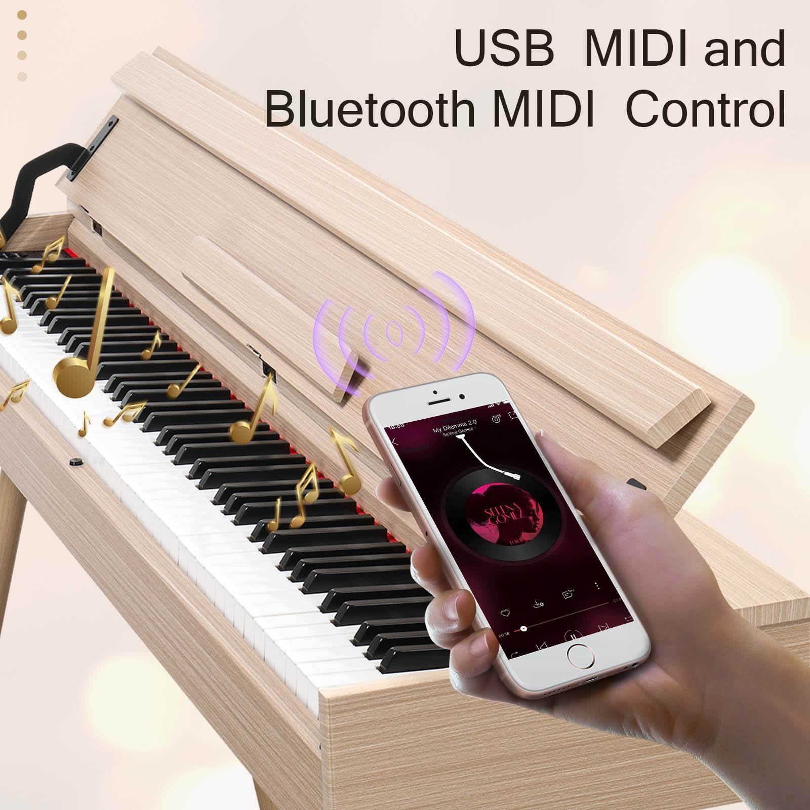 88-Key Digital Piano with Stand - Modern Design
