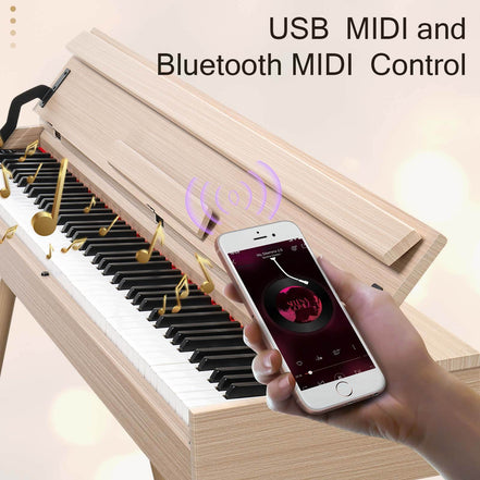 88-Key Digital Piano with Stand - Modern Design
