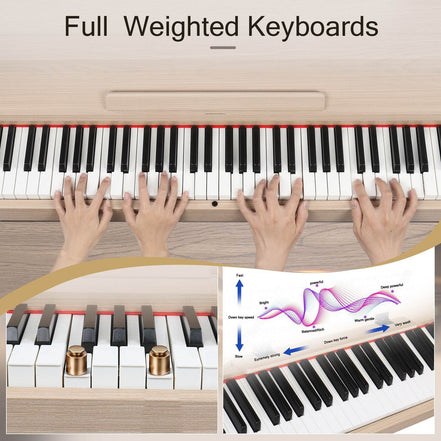 88-Key Digital Piano with Stand - Modern Design