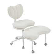 Side view of the Flexible Meditation Chair with adjustable criss cross seat and lumbar support, perfect for yoga and meditation practice.