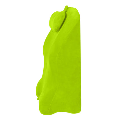 Side view of the Ergonomic Spinal Posture Support Pillow - Memory Foam, showcasing its contoured shape for spinal alignment and posture correction.