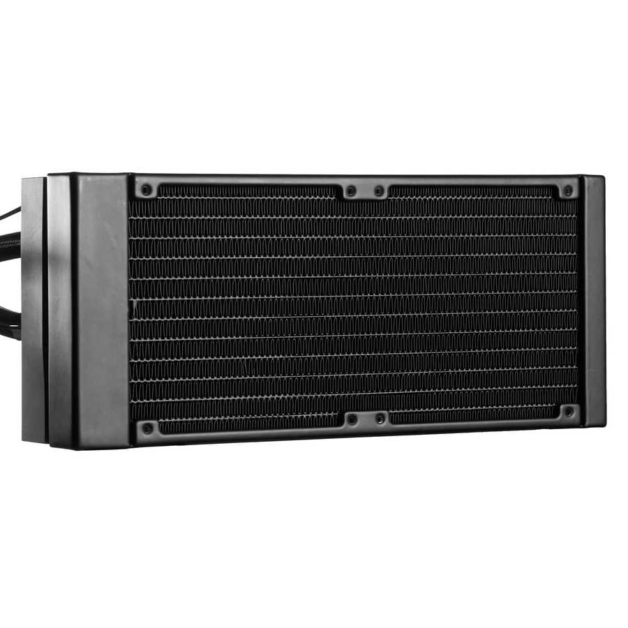 Computer cooling radiator on a white background