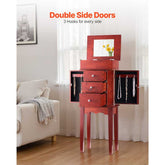 Jewelry Storage Cabinet Armoire | Multi-compartment, large capacity