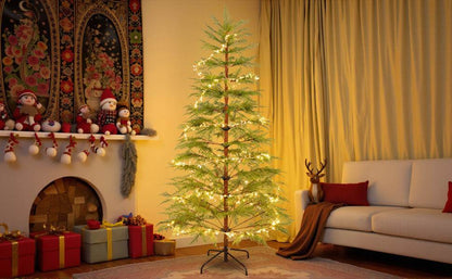 6ft Realistic LED Christmas Tree with Metal Stand - 612 Tips