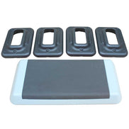 Aerobic Stepper with 2 Risers and 4 detachable base pieces for adjustable height and enhanced workout versatility.