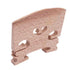 Wooden archery bow nock on a white background