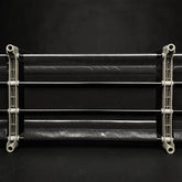 mlnshops 9 Compartments Storage Rack Black Shelf