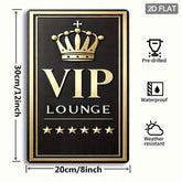 Elegant VIP Lounge Metal Wall Art for Home Decor