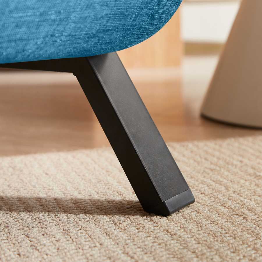 Close-up of rear leg of the Convertible Folding Chair Bed - Compact & Multi-Functional, highlighting durable support for compact use.