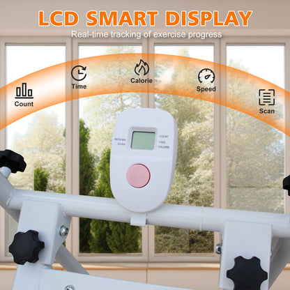 Stair Stepper Folding Vertical Cardio Exercise Climber Stair-Master for Exercise at Home Full Body Workout Machine with Handlebar