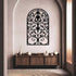 Gothic arch wall art with antique window frame design for home decor