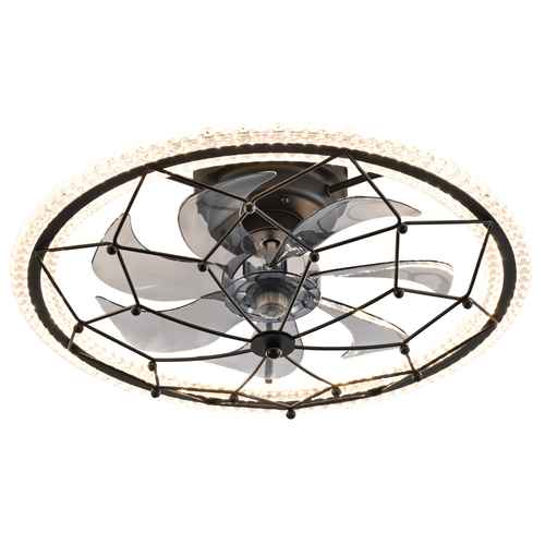 Farmhouse Industrial Ceiling Fan with Light and Remote Control