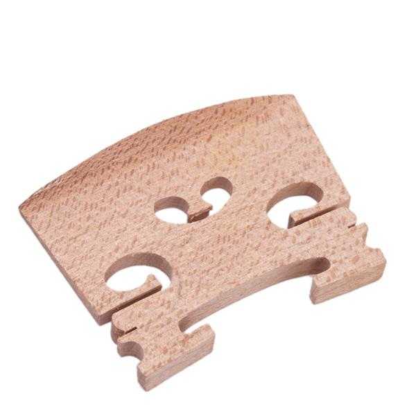 Wooden fiddle bridge on a white background
